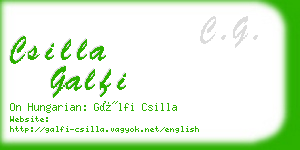 csilla galfi business card